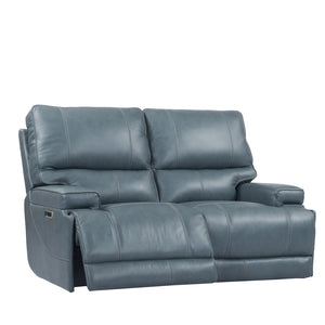 Whitman - Verona Azure - Powered By Freemotion Cordless Power Reclining Loveseat