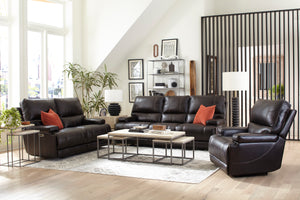 Whitman - Verona Coffee - Powered By Freemotion Cordless Power Reclining Loveseat