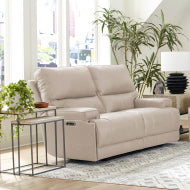 Whitman - Verona Linen - Powered By Freemotion Cordless Power Reclining Loveseat