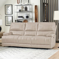 Whitman - Verona Linen - Powered By Freemotion Cordless Power Sofa