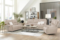 Whitman - Verona Linen - Powered By Freemotion Cordless Power Sofa
