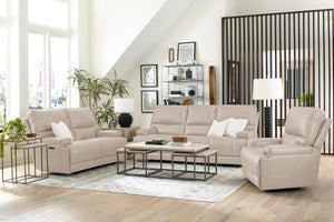 Whitman - Verona Linen - Powered By Freemotion Cordless Power Sofa