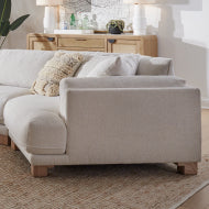 Escape - Mirage Mist Right Arm Facing Bumper Chaise