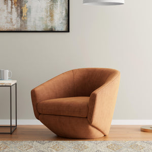 The Twist - Elise Rust Swivel Chair Two Pack