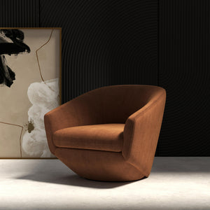 The Twist - Elise Rust Swivel Chair Two Pack