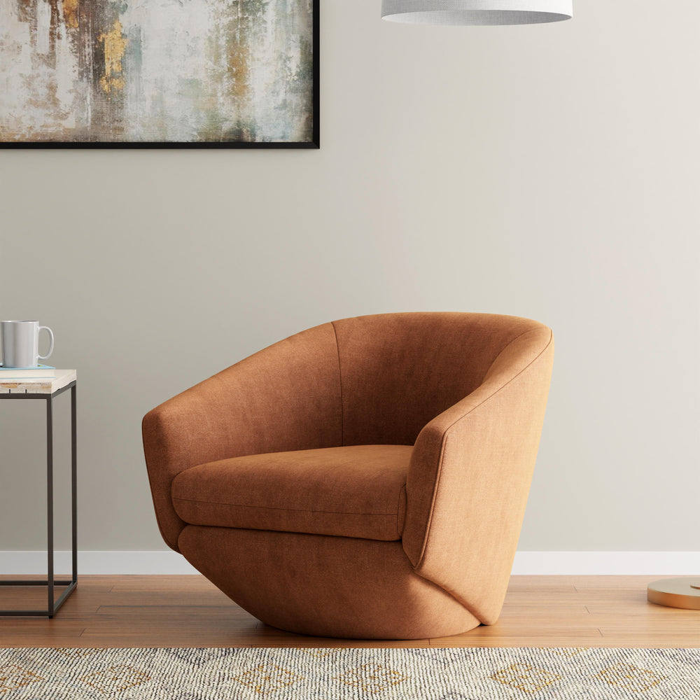 The Twist - Elise Rust Swivel Chair