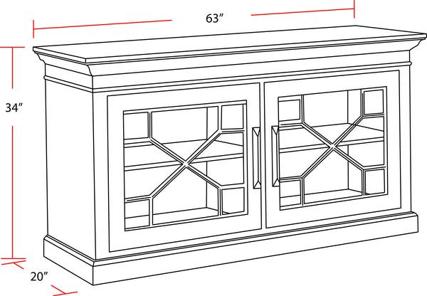 Sundance - Smokey Grey 63 In.Tv Console