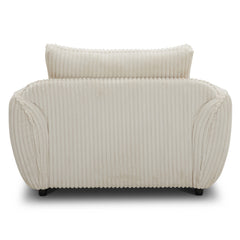 Utopia - Mega Ivory Chair and A Half with Lumbar Pillow