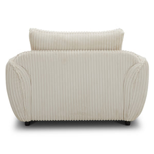 Utopia - Mega Ivory Chair and A Half with Lumbar Pillow