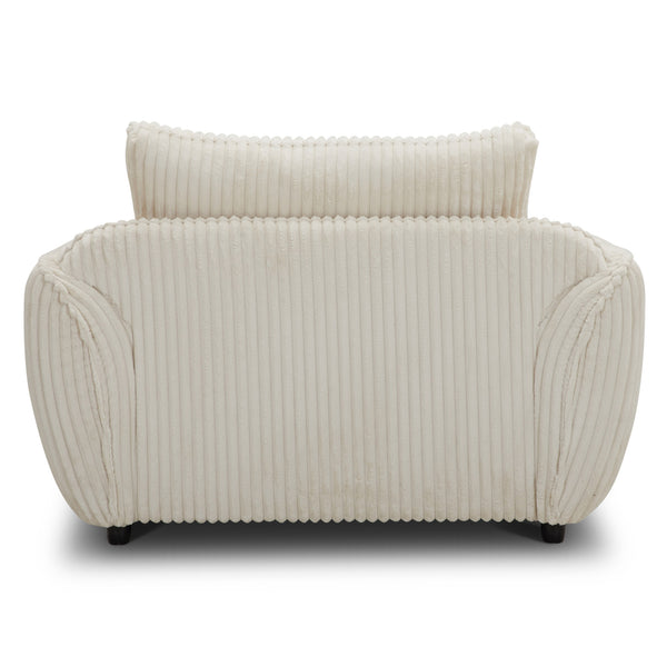 Utopia - Mega Ivory Chair and A Half with Lumbar Pillow