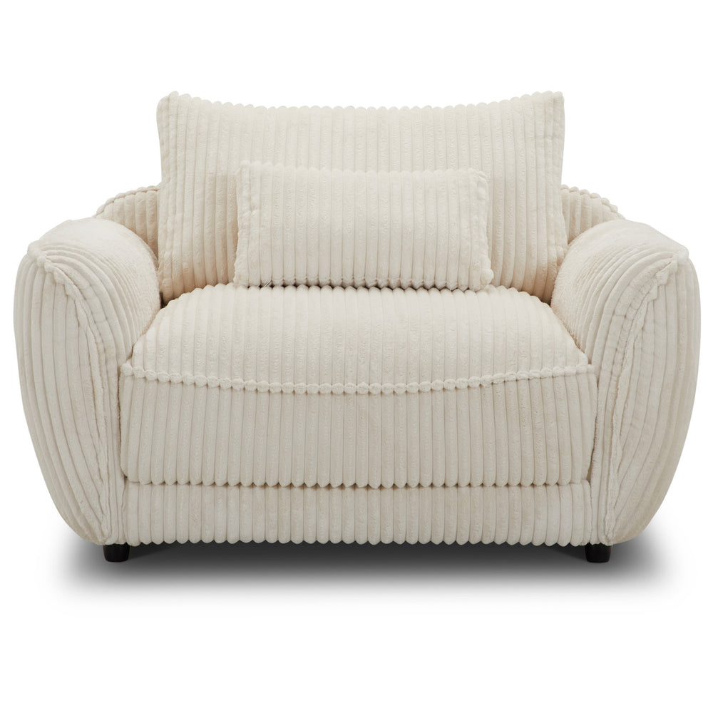 Utopia - Mega Ivory Chair and A Half with Lumbar Pillow