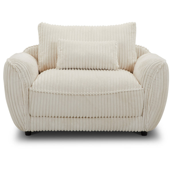 Utopia - Mega Ivory Chair and A Half with Lumbar Pillow