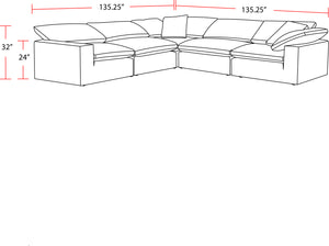 Exhale - Mathis Thunder 5 Piece Modular Sectional