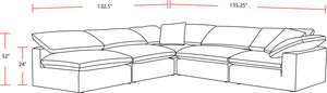 Exhale - Mathis Thunder 5 Piece Modular Sectional