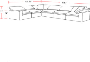 Exhale - Mathis Thunder 6 Piece Modular Sectional