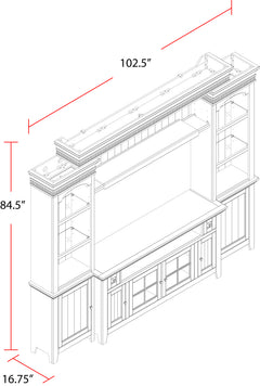 Tidewater 62 In. Console Entertainment Wall