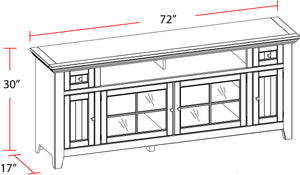 Tidewater 72 In. TV Console