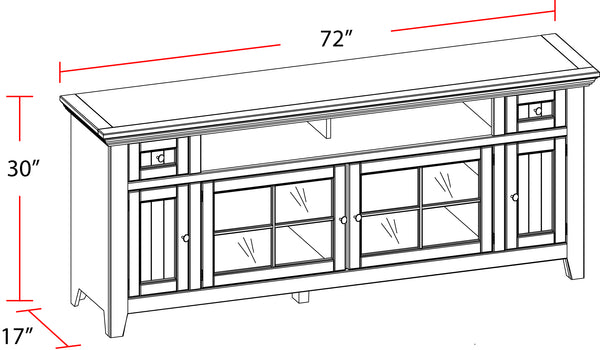 Tidewater 72 In. TV Console