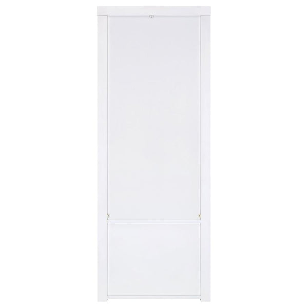 Jude - 3-Shelf Engineered Wood Media Tower - High Gloss White