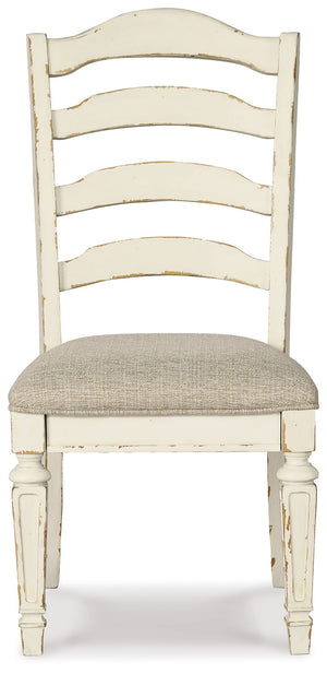  the Realyn dining room chair has all the right ingredients for a French country-inspired feast for the eyes.<br><br><b>Additional Dimensions</b><br><ul><li