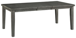Cool and on-trend. This butterfly extension table sports an antiqued gray color for a contemporary-yet-casual feel. The rectangular table features a thick sturdy top with a self-storing butterfly leaf, making it a breeze to expand your table space. Dining
