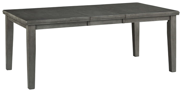 Cool and on-trend. This butterfly extension table sports an antiqued gray color for a contemporary-yet-casual feel. The rectangular table features a thick sturdy top with a self-storing butterfly leaf, making it a breeze to expand your table space. Dining