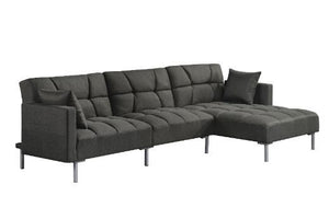 Make the most out of your living room with this Zuriel reversible and adjustable sectional sofa. The chaise can be placed in the desired location of the sofa to suit your needs. The backrest can be flattened down to make movie nights more enjoyable. This 