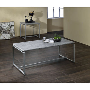Perfect for a modern touch in any living room, this Jurgen 3-Piece pack occasional set comes with one coffee table and two end tables. Expertly crafted with selected veneers, engineered woods, and metal tube, the simple design enables the easy assembling.