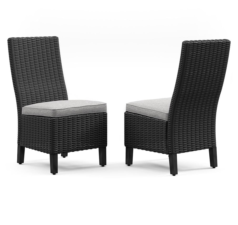 Sporting an easy-on-the-eyes elegance, this dining chair with cushion elevates the art of alfresco living. Beautiful and durable enough for indoor and outdoor use, the brilliantly styled seating entices with a plush, removable cushion wrapped in high-perf