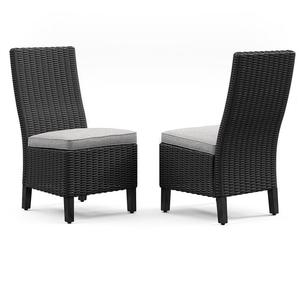 Sporting an easy-on-the-eyes elegance, this dining chair with cushion elevates the art of alfresco living. Beautiful and durable enough for indoor and outdoor use, the brilliantly styled seating entices with a plush, removable cushion wrapped in high-perf