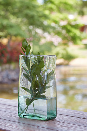  made of transparent green glass