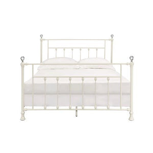  and rustic styles. With graceful details such as crystal-like accents on the bedposts and slatted headboard and footboard. This Comet bed is not only visually striking it is als