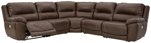 Dunleith - Chocolate - Power Sectional 5 Pc