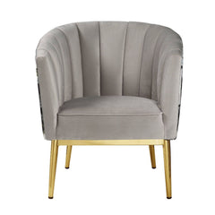 A contemporary take with a classic print, this Colla accent chair has the best of both worlds to modernize any room. Featuring a floral crushed velvet fabric on the outer backrest for a pop of color and texture, a perfect contrast to the smooth black velv