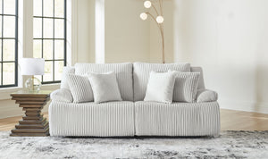 Top Tier - Alloy - 2-Piece Reclining Sectional Loveseat