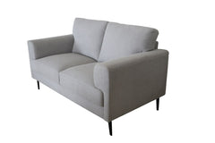 The contemporary Kyrene sofa set is an excellent choice for achieving an effortlessly chic look. The light gray linen does not weigh down the pieces-' appearance, and it emphasizes its clean lines. The neutral color is easy to style around, personalize th