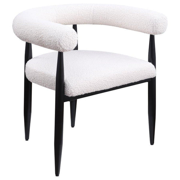  with a light airy look and feel. The chair pairs a black fi