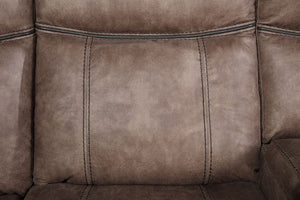 Dollum - Sectional Sofa - 2-Tone Chocolate Velvet