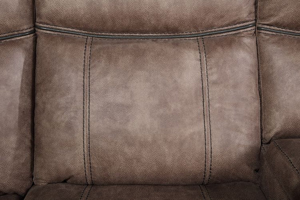 Dollum - Sectional Sofa - 2-Tone Chocolate Velvet