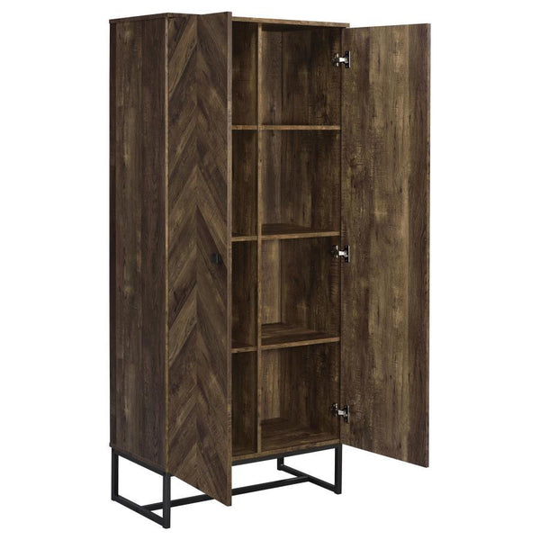  it includes multiple fixed shelves