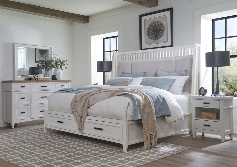 With a nod to early craftsman design and todayâ€™s popular farmhouse aesthetic, Americana Modern Bedroom is the essence of timeless authenticity. Adding easygoing beauty to bedrooms of any size, these fresh designs combine function and versatility with cl