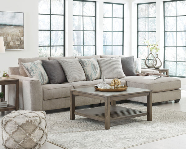 Master the art of cool, clean-lined styleâ€”loaded with sumptuous comfortâ€”with this sectional. Plush and posh, this decidedly contemporary sectional is dressed to impress with wedge-cut track armrests and box cushions for a minimalist chic aesthetic. Mu
