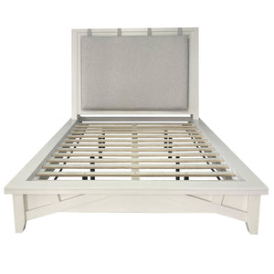 Americana Modern - Bedroom King Platform Bed 2 Nightstands And Dresser With Mirror - Cotton