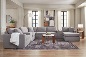Modmax - Granite - 8-Piece Sectional With Raf Corner Chaise And 2 Storage Consoles