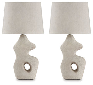 Effortless with a fashionable edge. This table lamp lights your home with an organic texture thatâ€™s wonderfully easy on the eyes. Its sculpted body provides a worn, textural aesthetic that looks beautifully refined in the right setting.<br><br><b>Additi