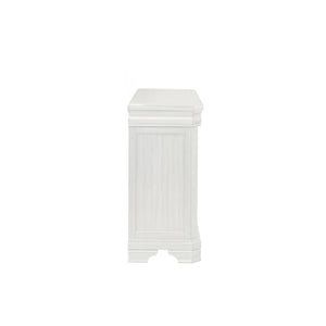  this dresser ensures enduring strength and durability. Its heirloom white fini