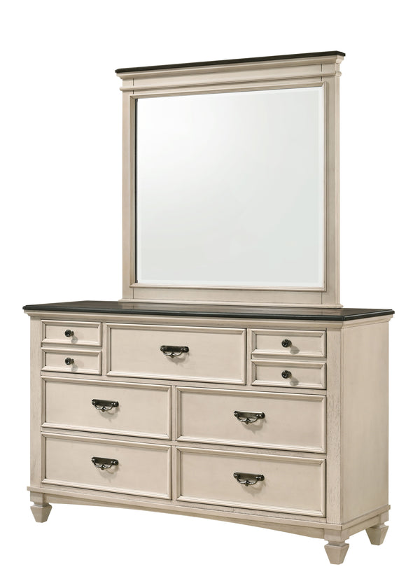  with its classic silhouettes and refined antique finish. The bed
