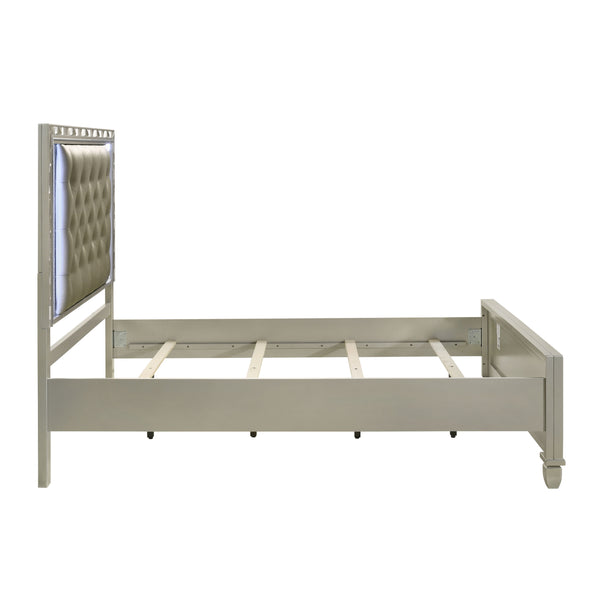 Radiance - 5/0 Queen Bed - Pearl Silver