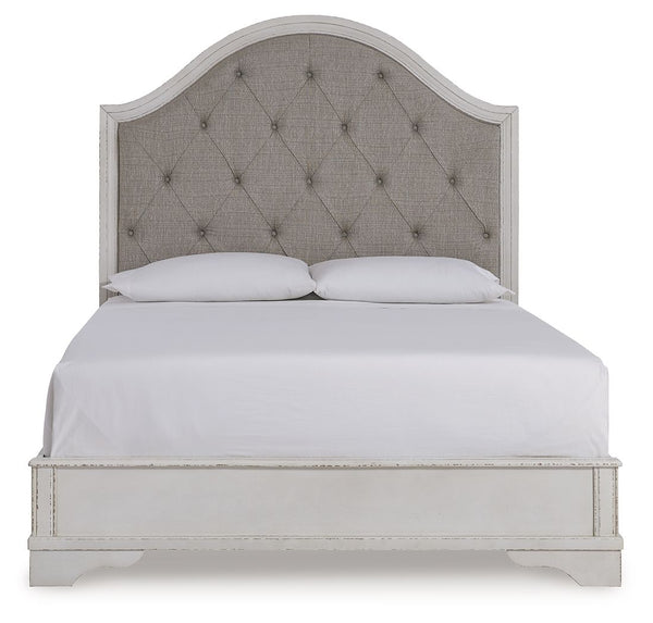 Blendon - Rustic Brown - Queen Upholstered Panel Bed