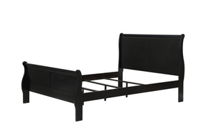  black finish that brings a rich and elegant feel to any space. The bed anchors the room with its gracefully curved